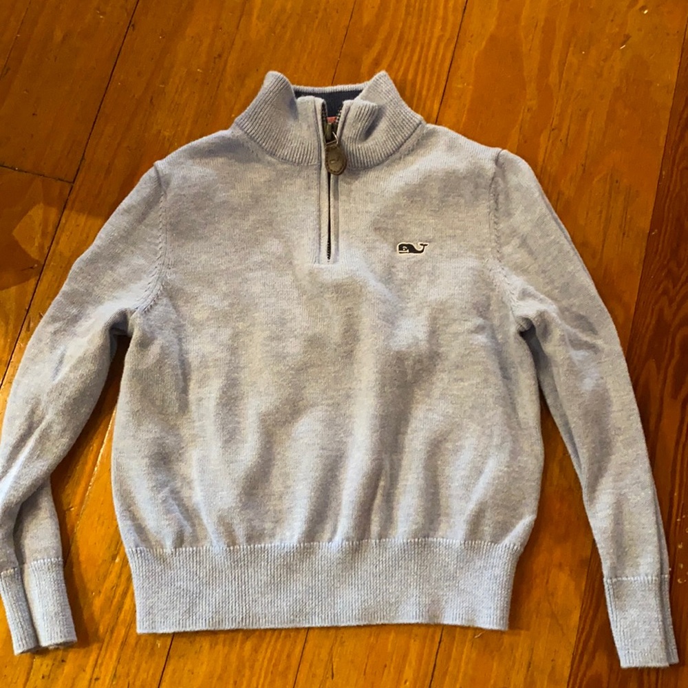 Blue vineyard vines 1/4 zip sweater
